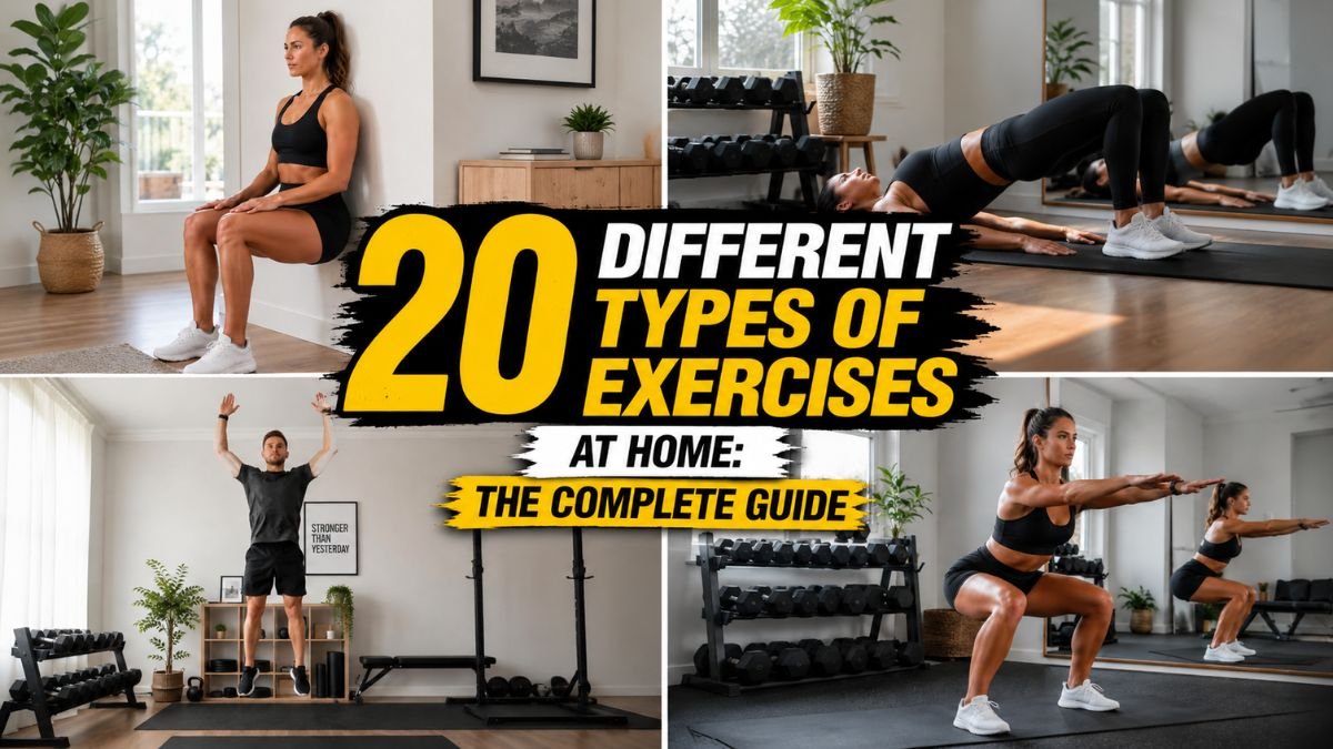 20 Different Types Of Exercises at Home: The Complete Guide
