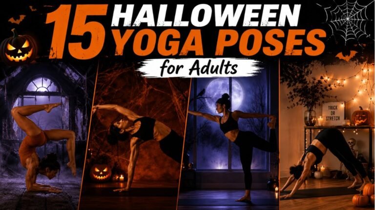 15 Halloween Yoga Poses for Adults (Guide, With Benefits, Nutrition Tips & Tables)