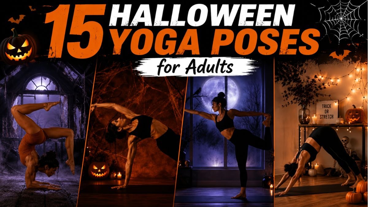 15 Halloween Yoga Poses for Adults (Guide, With Benefits, Nutrition Tips & Tables)