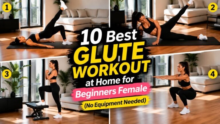 10 Best Glute Workout at Home for Beginners Female (No Equipment Needed)