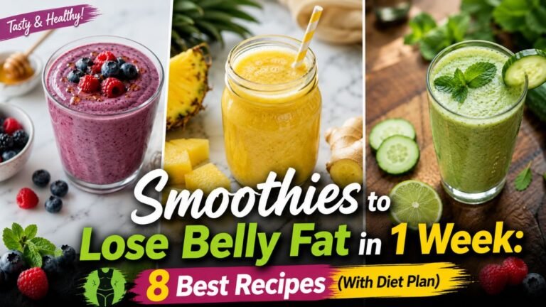 Smoothies to Lose Belly Fat in 1 Week: 8 Best Recipes (With Diet Plan)