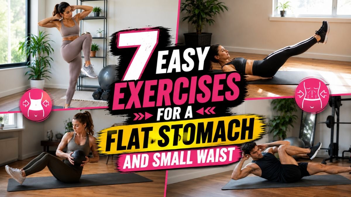 7 easy exercises for a flat stomach and small waist