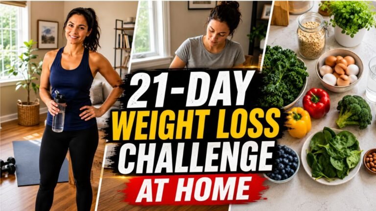 21-Day Weight Loss Challenge at Home: A Complete, Research-Backed Guide
