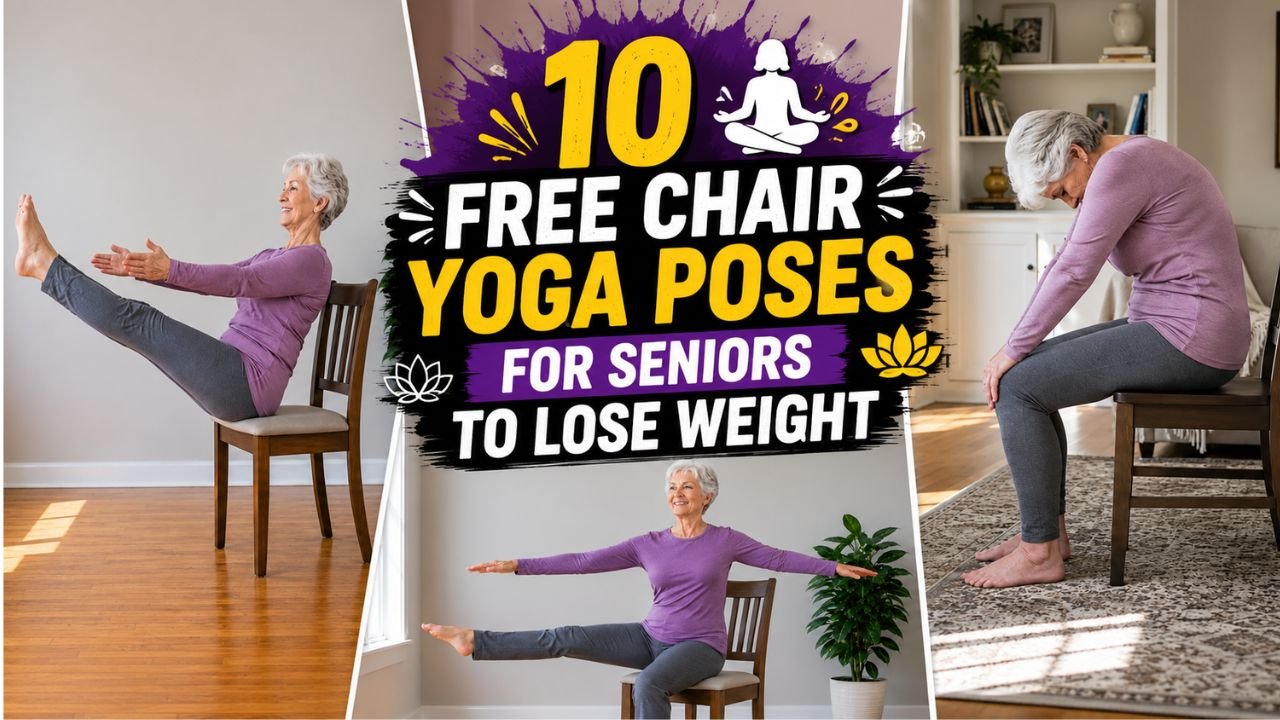 10 Free Chair Yoga Poses for Seniors to Lose Weight