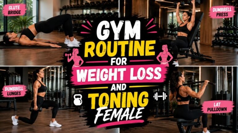 Gym Routine for Weight Loss and Toning Female: 10 Best Exercises for Beginners