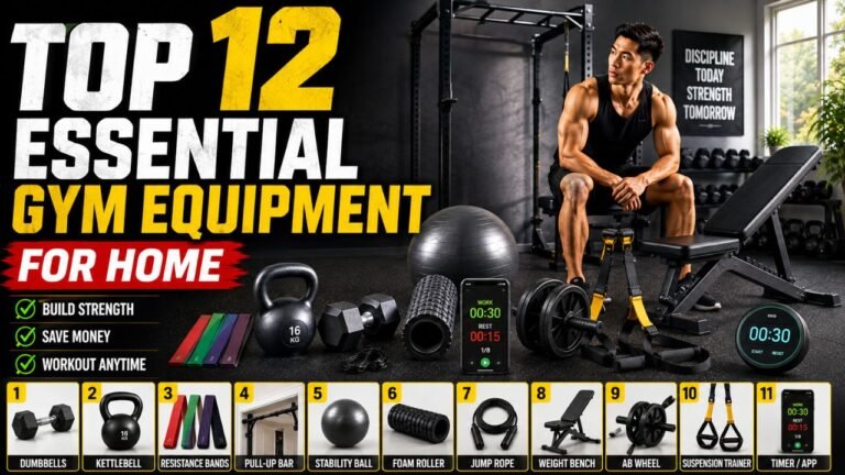 Top 12 Essential Gym Equipment for Home