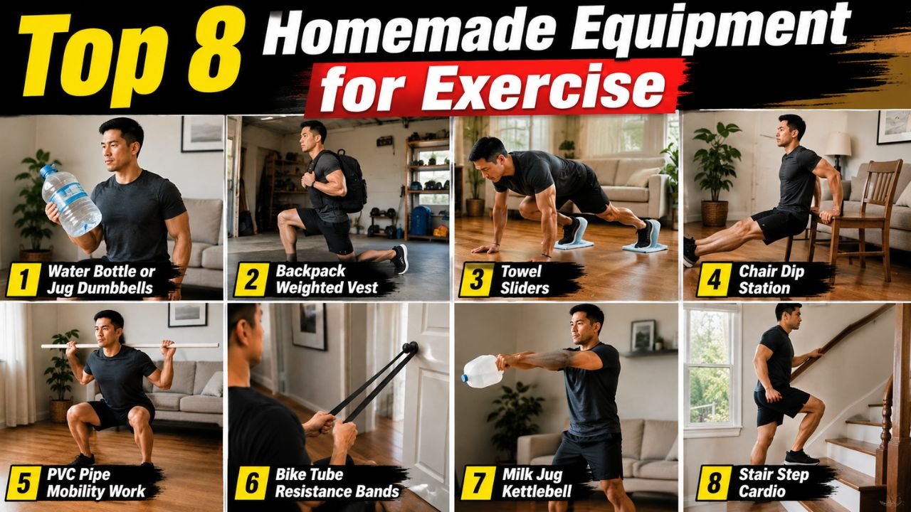 Top 8 Homemade Equipment for Exercise: Build a Home Gym Without Spending a Fortune