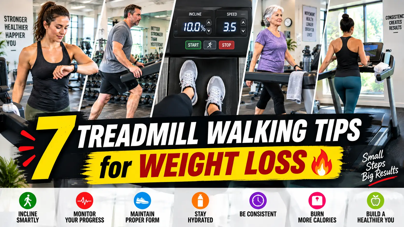 7 Treadmill Walking Tips for Weight Loss