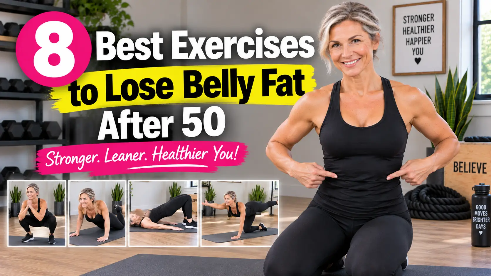 8 Best Exercises to Lose Belly Fat After 50