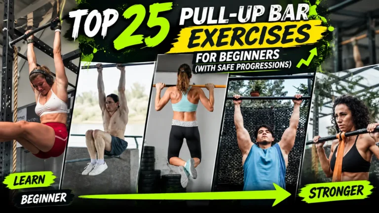 Top 25 Pull-Up Bar Exercises for Beginners (With Safe Progressions)