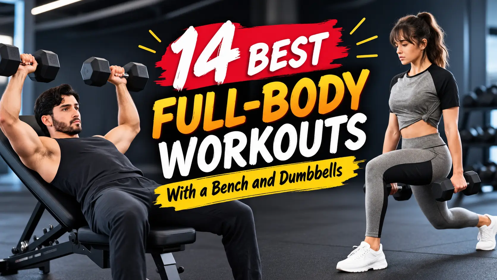 14 Best Full-Body Workouts With a Bench and Dumbbells